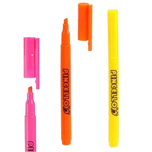 Conjunto de 24 canetas fineliner. 4 cores sortidas.