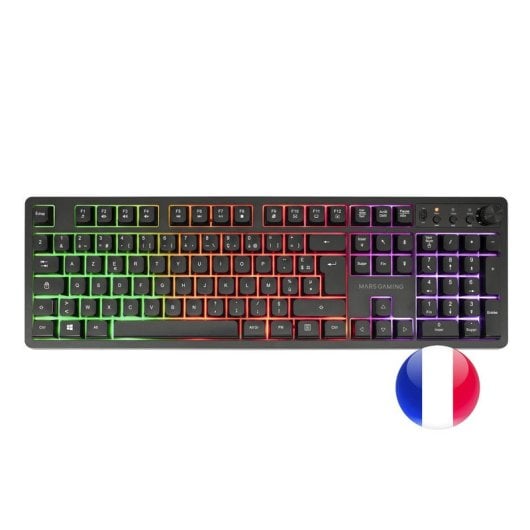 Mars Gaming MCPWX Combo Gaming Sem Fios Teclado FRGB + Rato RGB + Tapete Preto (FR)