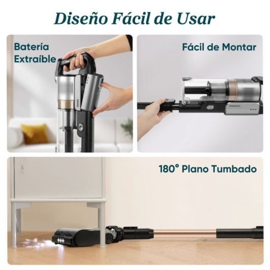 Aspirador sem Fio Levoit LVAC-300 Plus 240W 60min Animais HEPA 0,75L