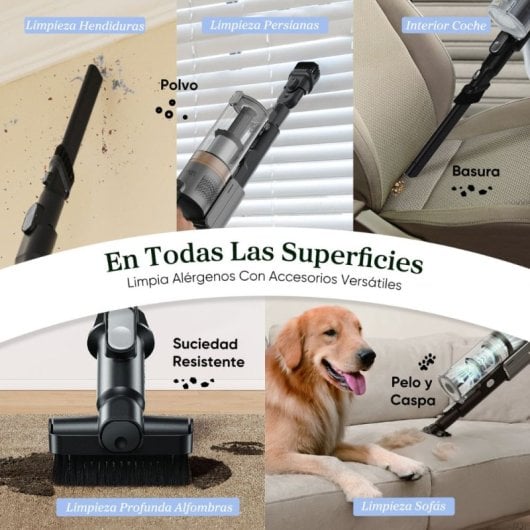 Aspirador sem Fio Levoit LVAC-300 Plus 240W 60min Animais HEPA 0,75L