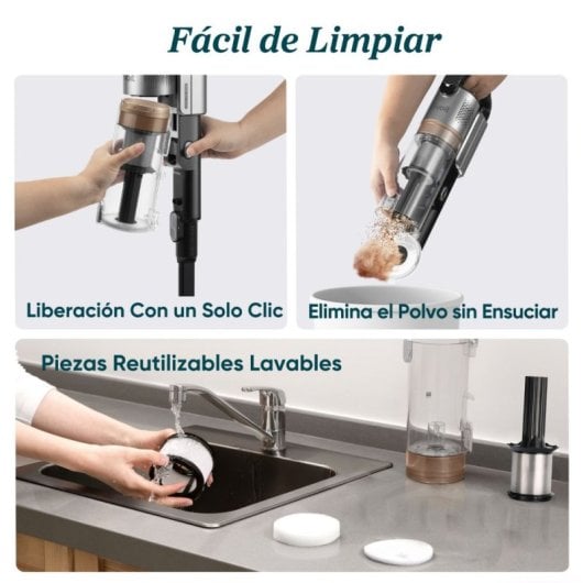 Aspirador sem Fio Levoit LVAC-300 Plus 240W 60min Animais HEPA 0,75L