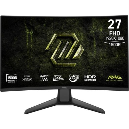 Écran PC MSI MAG 274CF X24 27" Full HD 240Hz VA Courbe FreeSync Premium HDR 0,5ms