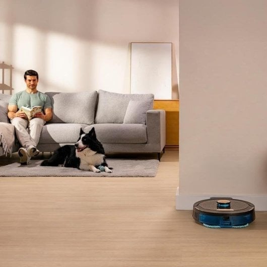 Robot Aspirador y Fregasuelos Cecotec Conga M100 Spin AI Navegación IA 20.000 Pa Cepillo Antienredos