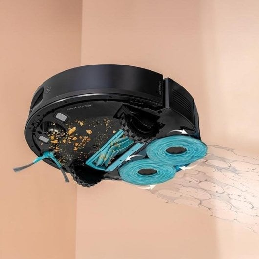 Robot Aspirador y Fregasuelos Cecotec Conga M100 Spin AI Navegación IA 20.000 Pa Cepillo Antienredos