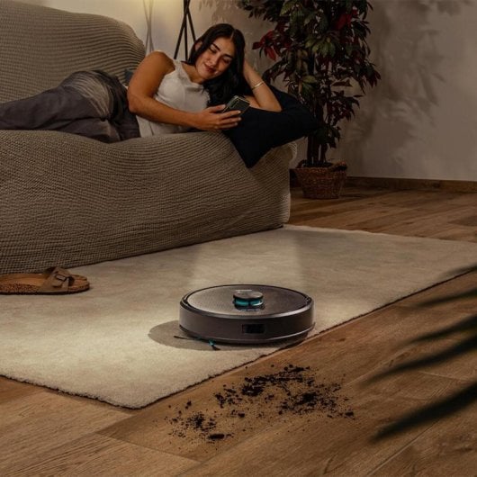 Robot Aspirador y Fregasuelos Cecotec Conga M50 Navegación Láser 5.000 Pa Control APP WiFi
