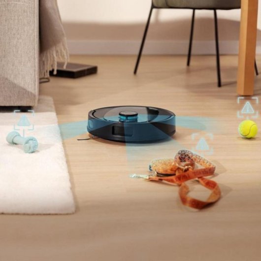 Robot Aspirador y Fregasuelos Cecotec Conga Y80 con Autovaciado Navegación Láser IA 13 000 Pa Mascotas