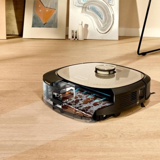 Robot Aspirador e Limpador de Chão Cecotec Conga Z100 com LaserEye 20000 Pa Base All-in Home Mopa XXL