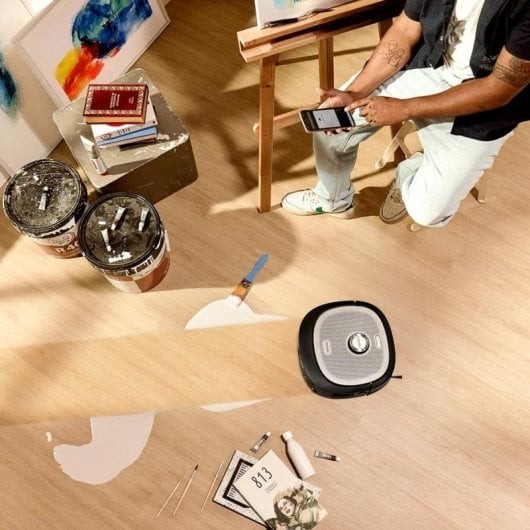 Robot Aspirador e Limpador de Chão Cecotec Conga Z100 com LaserEye 20000 Pa Base All-in Home Mopa XXL