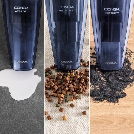 Aspirador de Mão Cecotec Conga Rockstar 25.2V 200W 40min Sólidos e Líquidos Filtro HEPA 0.5L