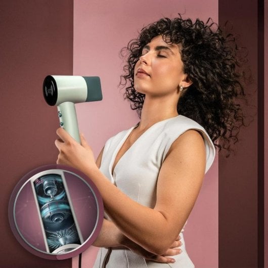 Secador de Pelo DryNova 3en1 Brushless 1600 W Motor 110000 RPM Compacto e Iónico