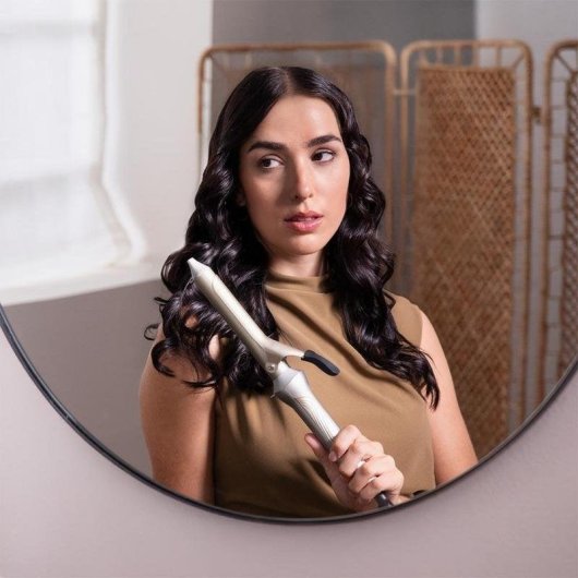 Enrolador de Cabelo Cecotec SurfCare CurlClip Cerâmico Queratina 25mm 120-200°C 5 Níveis Com Pinça Desligamento Automático Luva Térmica