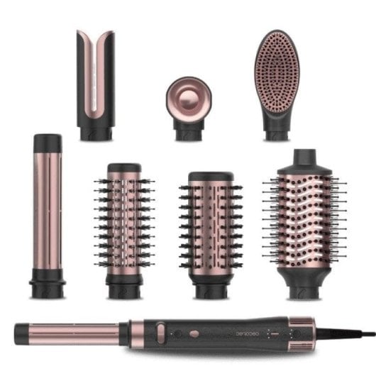 Styler per capelli Cecotec CeramicCare 8in1 AirGlam Gyro motore brushless 8 testine ceramica cheratina funzione rotativa