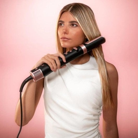 Styler per capelli Cecotec CeramicCare 8in1 AirGlam Gyro motore brushless 8 testine ceramica cheratina funzione rotativa
