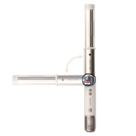 Cepillo moldeador Cecotec AirGlam 14in1 Flex Champagne 1400W con 14 accesorios y pantalla digital