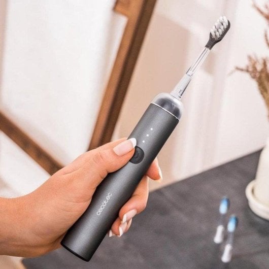 Cepillo de dientes sónico Cecotec ToothCare UltraSonic EliteSwing 66000 rpm 2 cabezales 4 modos IPX7