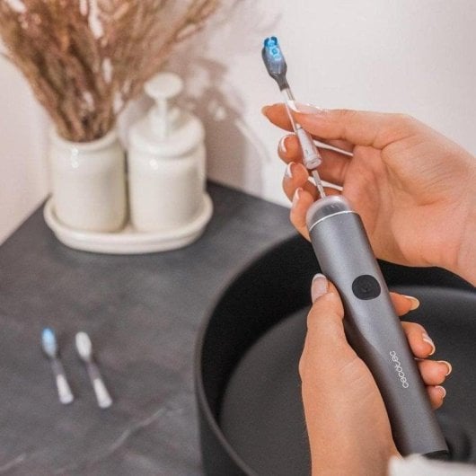 Cepillo de dientes sónico Cecotec ToothCare UltraSonic EliteSwing 66000 rpm 2 cabezales 4 modos IPX7