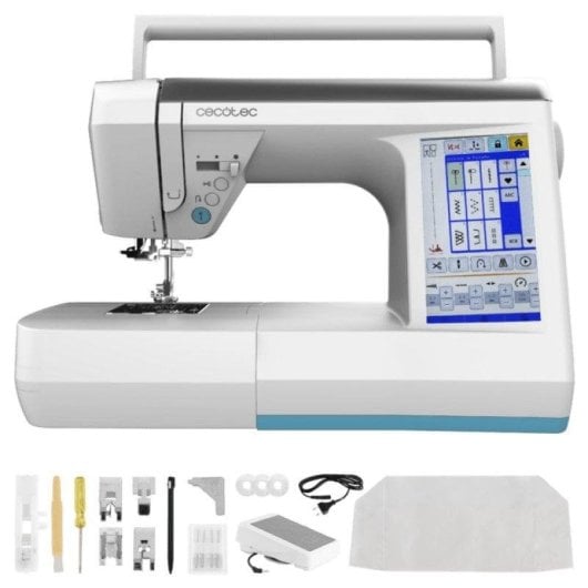 Máquina de coser BelleCouture 36000 Control digital 360 puntadas pantalla táctil 7"