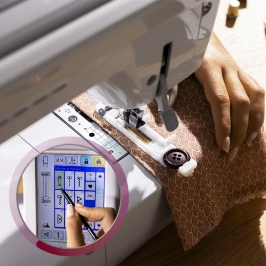 Máquina de coser BelleCouture 36000 Control digital 360 puntadas pantalla táctil 7"