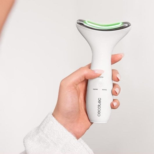 Cepillo facial Cecotec FaceCare Face&Neck Pro LED EMS vibración calor
