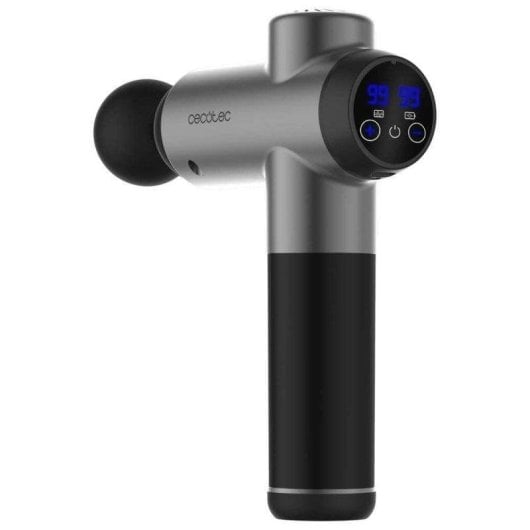 Pistola de Masaje Cecotec SkinCare Massage Full Recovery 99 Niveles 8 Cabezas LCD