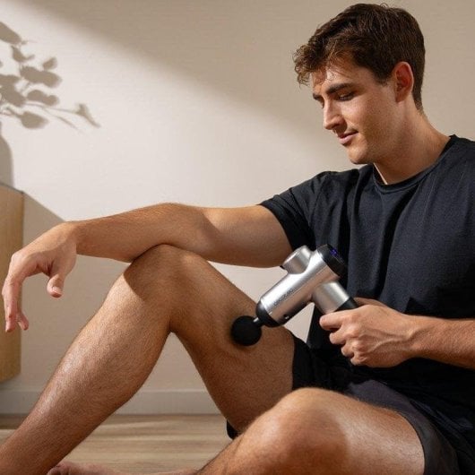 Pistola de Masaje Cecotec SkinCare Massage Full Recovery 99 Niveles 8 Cabezas LCD