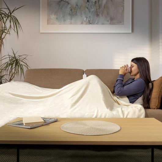 Manta elettrica Cecotec HeatConfort Calma 160x130cm Frannel LCD 10 livelli