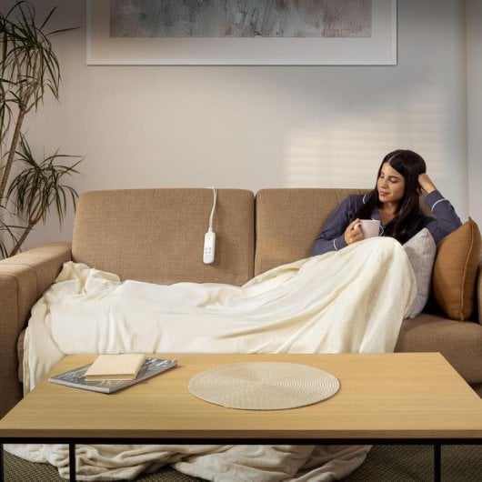 Manta elettrica Cecotec HeatConfort Calma 160x130cm Frannel LCD 10 livelli