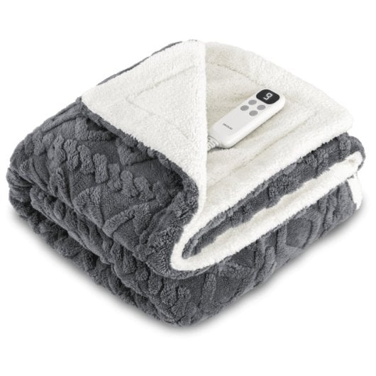 Manta Elettrica Cecotec HeatConfort Luma 180x130cm 10 Livelli Sherpa Timer