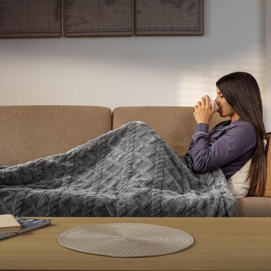 Manta Elettrica Cecotec HeatConfort Luma 180x130cm 10 Livelli Sherpa Timer