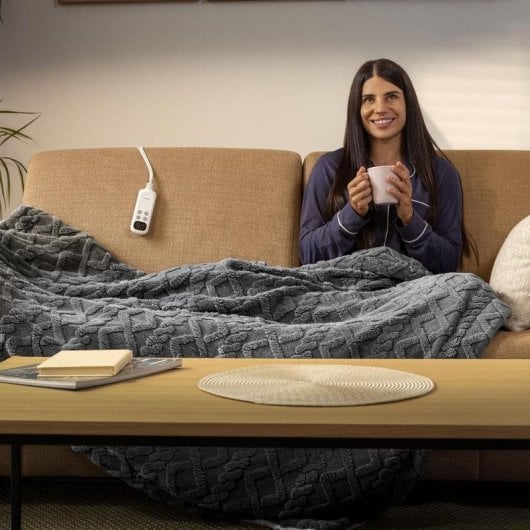 Manta Elettrica Cecotec HeatConfort Luma 180x130cm 10 Livelli Sherpa Timer