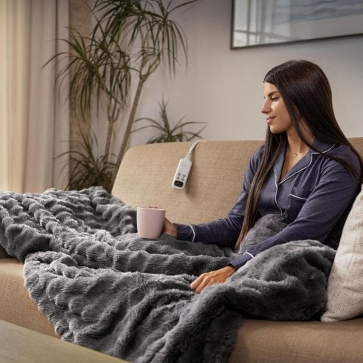 Cecotec HeatConfort Noa Manta Elettrica 180x130 cm con Spegnimento Automatico e 10 Livelli di Temperatura