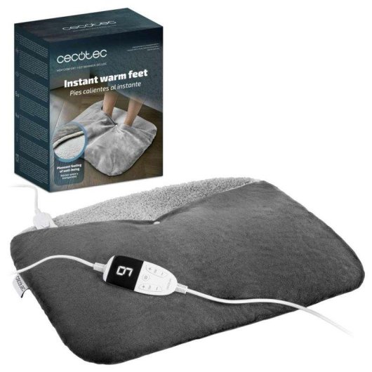Calentador de pies Cecotec HeatConfort FootWarmer Deluxe 55x45 cm antideslizante
