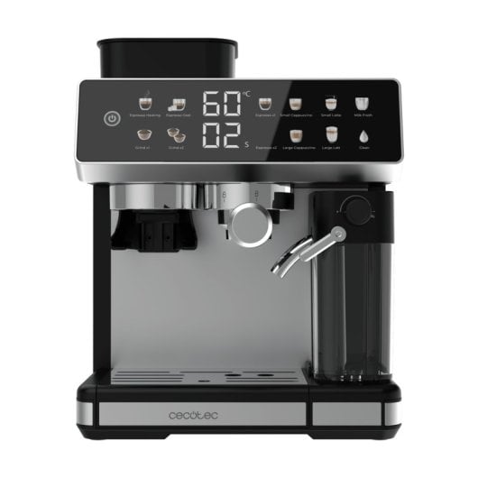 Cafetera Espresso Barista Cecotec Power Espresso 20 Barista Grind & Latte 2,6L 20 bars avec broyeur et réservoir lait