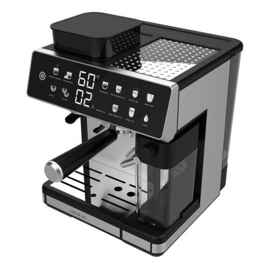 Cafetera Espresso Barista Cecotec Power Espresso 20 Barista Grind & Latte 2,6L 20 bars avec broyeur et réservoir lait