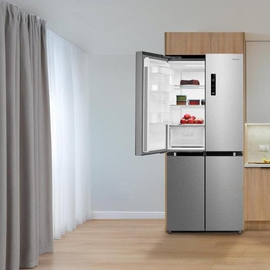 Frigorífico Cuatro Puertas Cecotec Bolero CoolMarket 4D 474 Inox Total NoFrost 177,5cm 474L E Inox