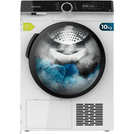 Secadora Cecotec Bolero Dresscode Dry 10505 Carga Frontal 10 kg Bomba de Calor Clase C Blanca