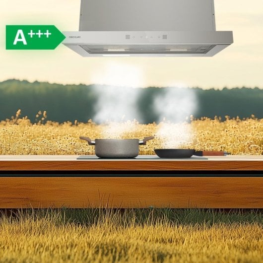 Campana extractora Cecotec Bolero Flux TLT 604400 Telescopica 60cm vetro bianco controllo touch DC motore