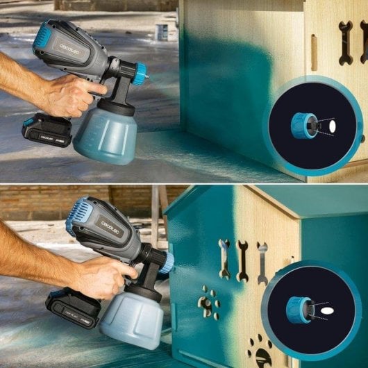 Pistolet à peinture Cecotec TotalPaint 4000 Liberty batterie 800W 14kPa 1200ml