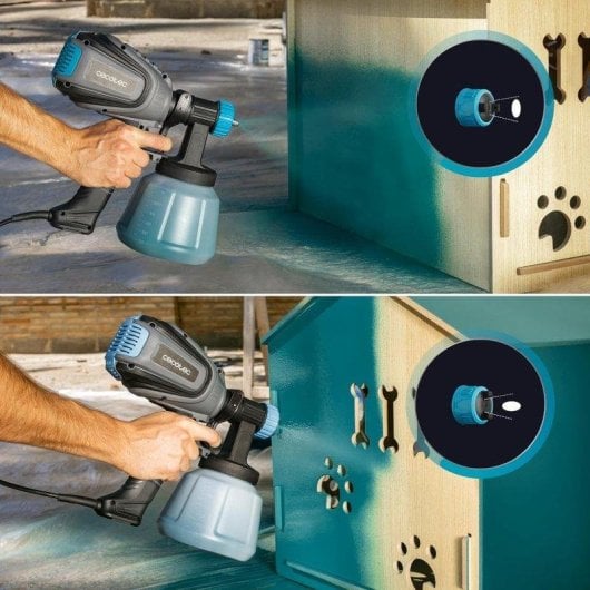 Pistolet à peinture Cecotec TotalPaint 750 700W 1200ml 5 buses noir