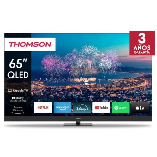 TV Thomson QLED 65" 4K Ultra HD Google TV Dolby Vision Atmos Chromecast