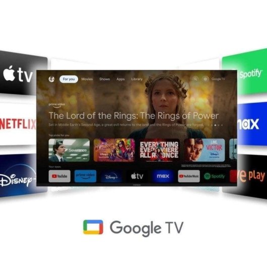 TV Thomson QLED 65QG6C14 65" 4K UltraHD 60Hz Smart TV Google TV Dolby Vision Atmos