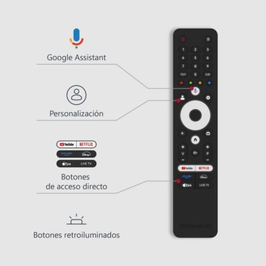 TV Thomson QLED 65" 4K Ultra HD Google TV Dolby Vision Atmos Chromecast