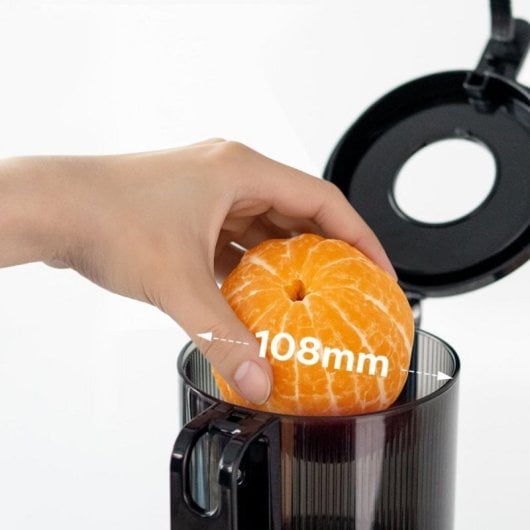 Espremedor CIARRA AWSJ046-B Slow Juicer 200W Preto 1.2L Boca Larga