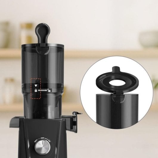 Espremedor CIARRA AWSJ046-B Slow Juicer 200W Preto 1.2L Boca Larga