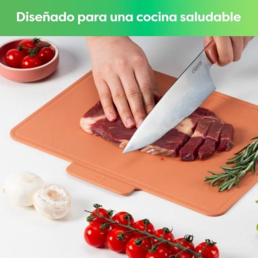 Tabla de cortar set 3 unidades TPU reciclable antibacterianas antideslizantes multicolor