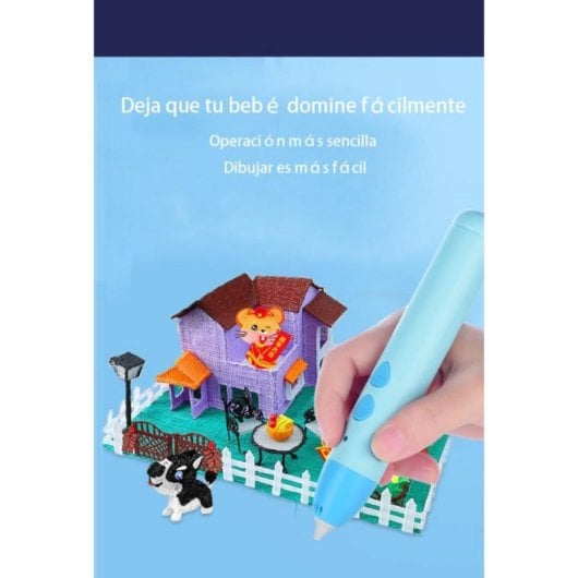 Bolígrafo 3D Bajo Consumo Temperatura 5 Colores Filamento PCL USB Control Velocidad