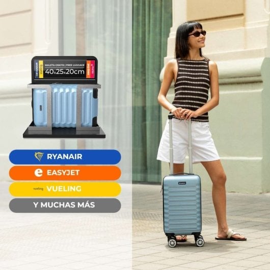Numada Upfly Maleta de Viaje Cabina 16' ABS XXS (40x25x20cm) Azul Claro