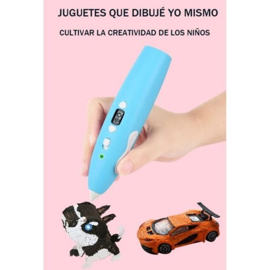 Bolígrafo 3D Antiescaldadura Baja Temperatura Filamento PCL 5 Colores USB