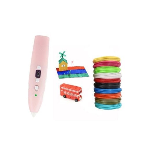 Bolígrafo 3D Bajo Consumo Filamento PCL 1,75mm Antiescaldaduras 5 Colores USB