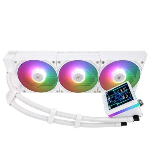 Refroidissement Liquide Thermalright Grand Vision 360 ARGB White 360mm 3 ventilateurs écran LCD ARGB